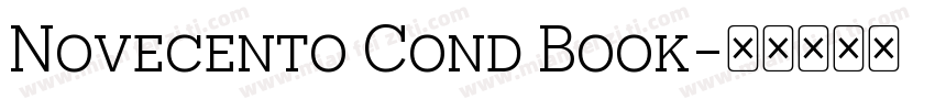 Novecento Cond Book字体转换